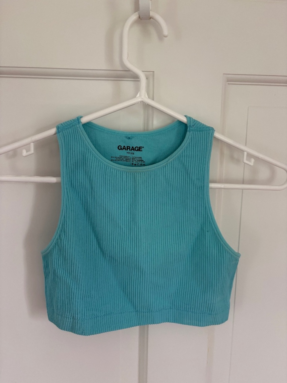 CUTE AQUA BLUE GARAGE CROP TOP SIZE XS